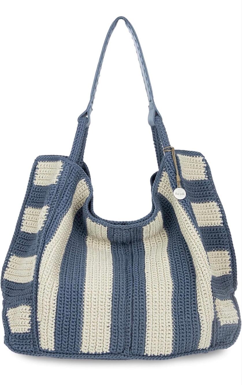 The Sak Los Feliz Large Tote in Maritime Stripe NWOT Boho Beachy